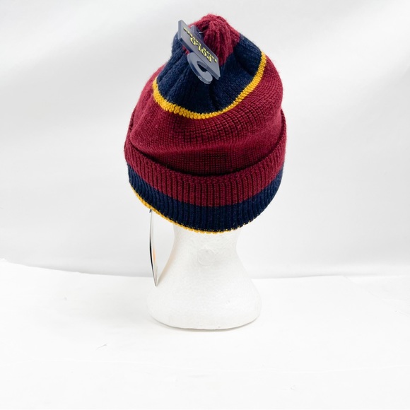 Polo Ralph Lauren Regimental Stripe Cuffed Watch Cap Beanie Ski Hat - Picture 5 of 10